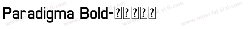Paradigma Bold字体转换